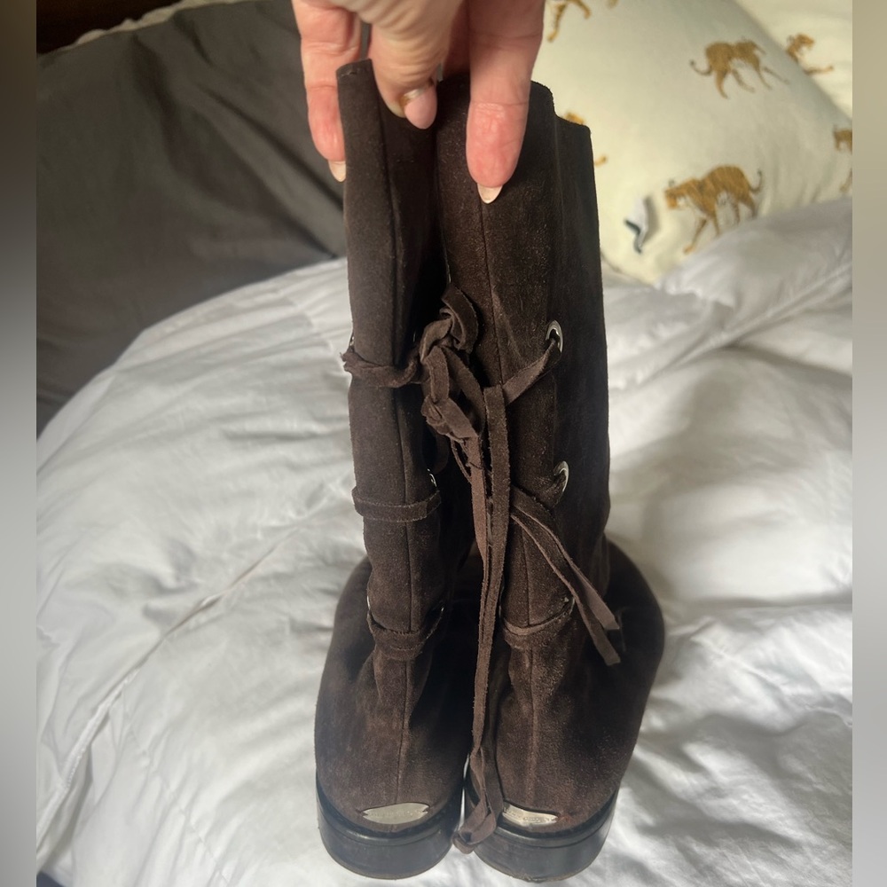 Jimmy Choo Brown Suede Boots. Size 39